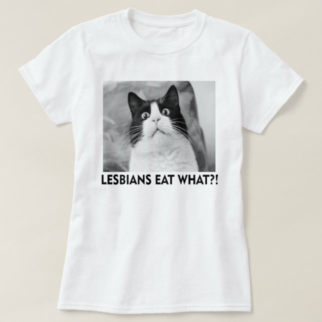 LESBIANER ESSEN WAS!?? T-Shirt (Design vorne)