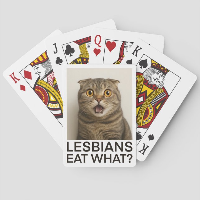 Lesbians Eat What Funny Spielkarten (Rückseite)