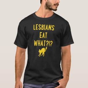 Lesbians essen, was Cat einzigartig Trendy Lgbtq G T-Shirt