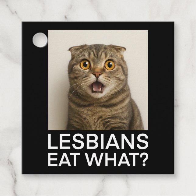 Lesbians essen, was lustig geschenkanhänger (Vorderseite)
