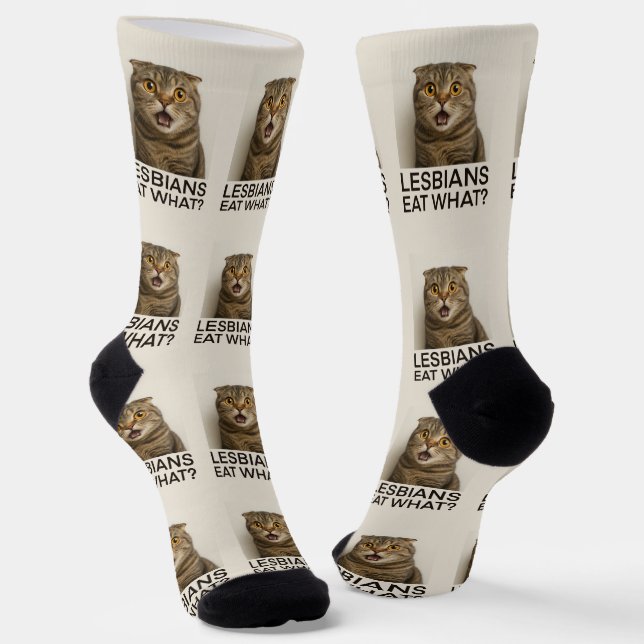 Lesbians essen, was lustig socken (Gewinkelt)