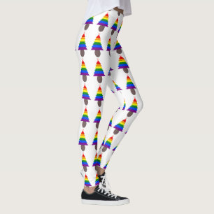 Lesbians Rainbow Weihnachtsbaum und Geschenke Leggings