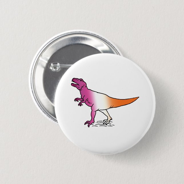 Lesbisaurus Button (Vorne & Hinten)