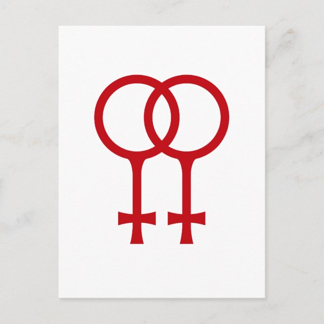 Lesbisch Postkarte (Vorderseite)