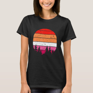 Lesbisch Retro Sunset Gay and Lesbian Pride Lgbt G T-Shirt