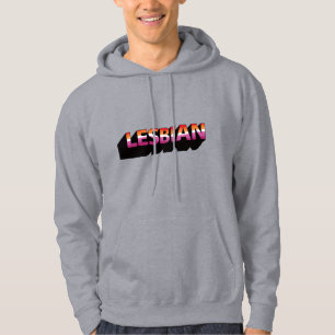 LESBISCHE 3D-Flagge Hoodie