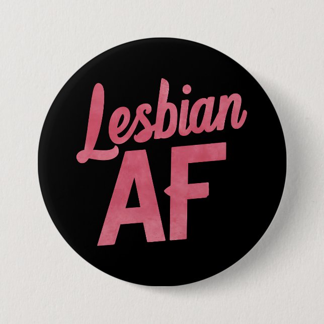 Lesbische AF Blume LGBT Pride Gay Liebe Parade Button (Vorderseite)