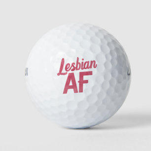 Lesbische AF Blume LGBT Pride Gay Liebe Parade Golfball
