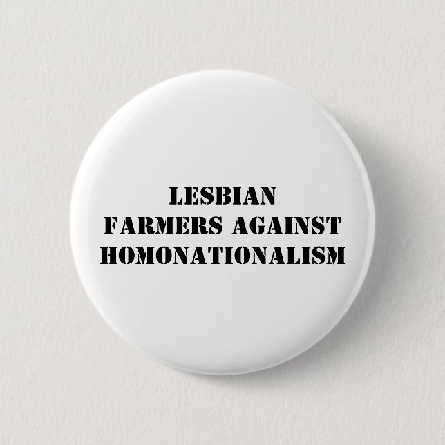 lesbische Bauern gegen homonationalism Button (Vorderseite)