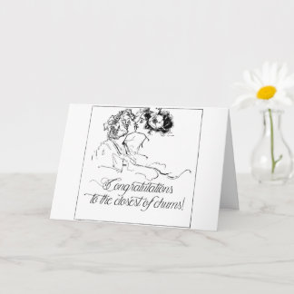 Lesbische Bisexuelle Glückwünsche Hochzeit Karte
