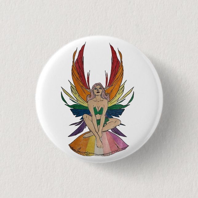 Lesbische Fee  Button (Vorderseite)
