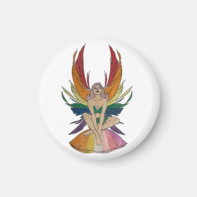 Lesbische Fee  Magnet (Vorne)