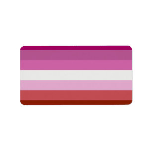 Lesbische Flagge Adressaufkleber