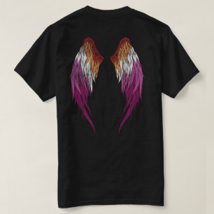 Lesbische Flagge - Angel Wings T-Shirt