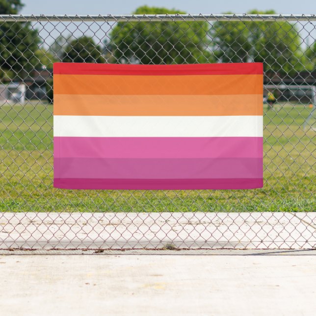 Lesbische Flagge Banner (Insitu)