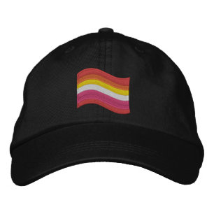 Lesbische Flagge Bestickte Baseballkappe