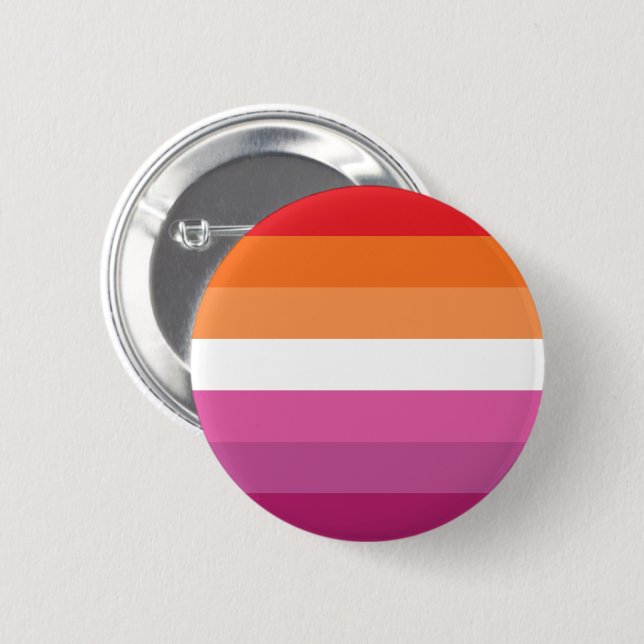 Lesbische Flagge Button (Vorne & Hinten)