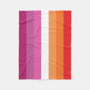 Lesbische Flagge Fleecedecke