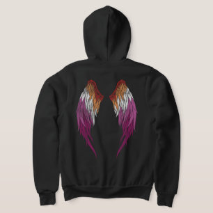 Lesbische Flagge - Halo - Flüge Hoodie
