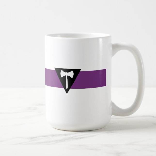 Lesbische Flagge Kaffeetasse (Rechts)