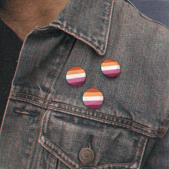 Lesbische Flagge LGBT Symbol Monat Button (Von Creator hochgeladen)