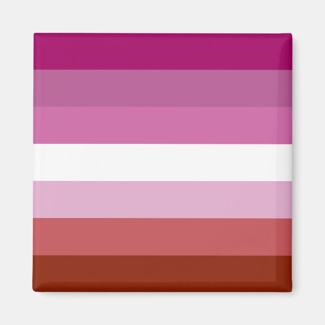 Lesbische Flagge Magnet (Vorne)