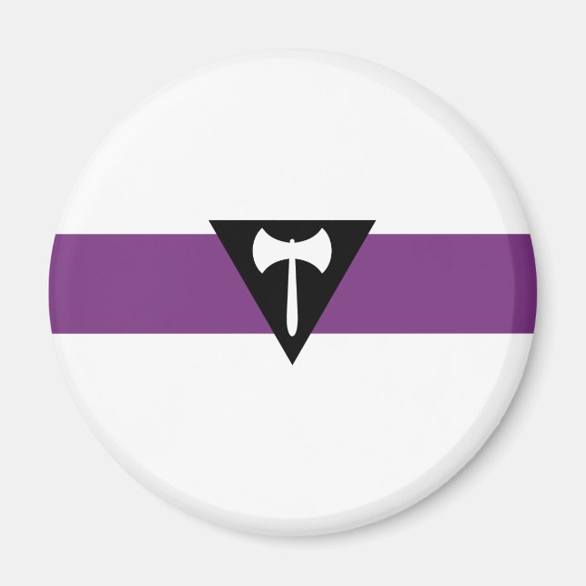 Lesbische Flagge Magnet (Vorne)