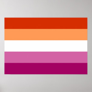 Lesbische Flagge Poster