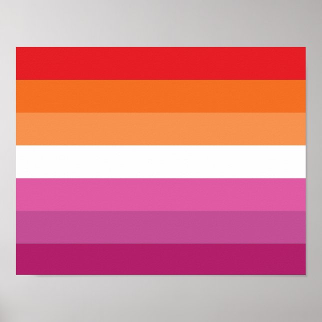 Lesbische Flagge Poster (Vorne)