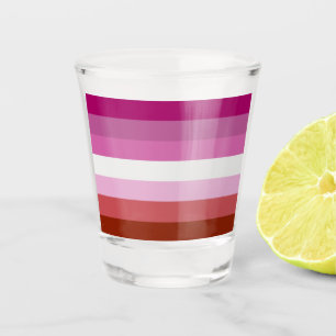 Lesbische Flagge Schnapsglas