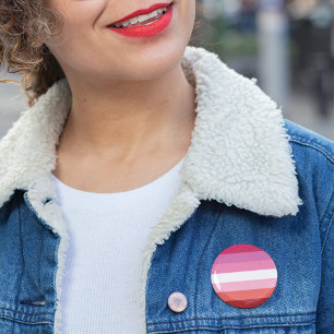 Lesbische Flagge Symbol Geschlecht Diversity Pride Button