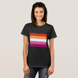Lesbische Flagge T-Shirt