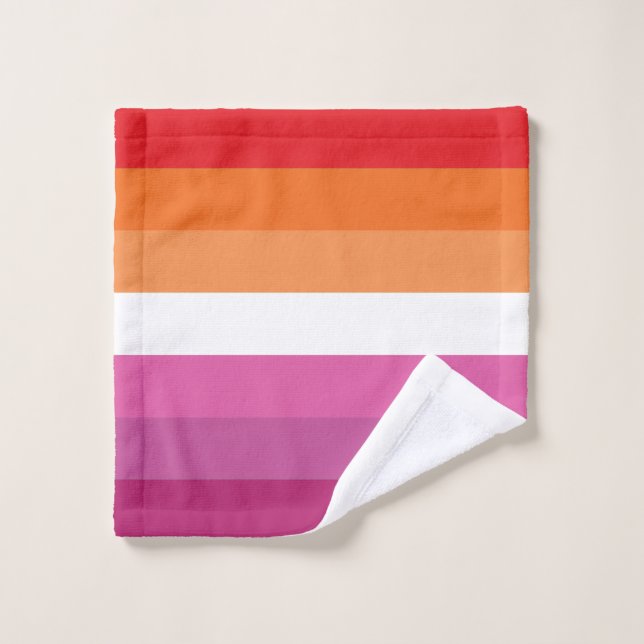 Lesbische Flagge Waschlappen (Waschlappen)