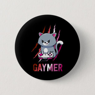 Lesbische Gaymer-Geek-Pride-Lgbt-Videospiel-Liebha Button