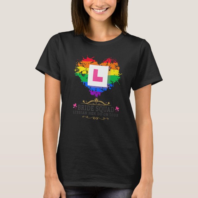 Lesbische Henne Do Outfits for Women & Group Hen N T-Shirt (Vorderseite)