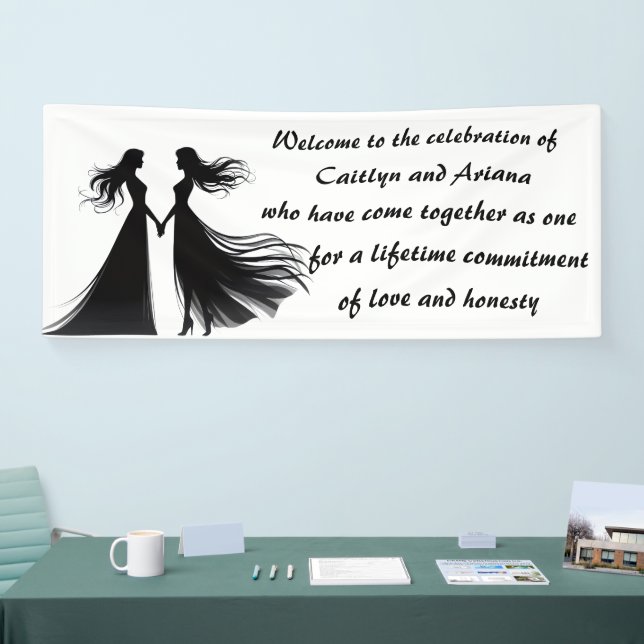 Lesbische Hochzeit Banner (Messe)
