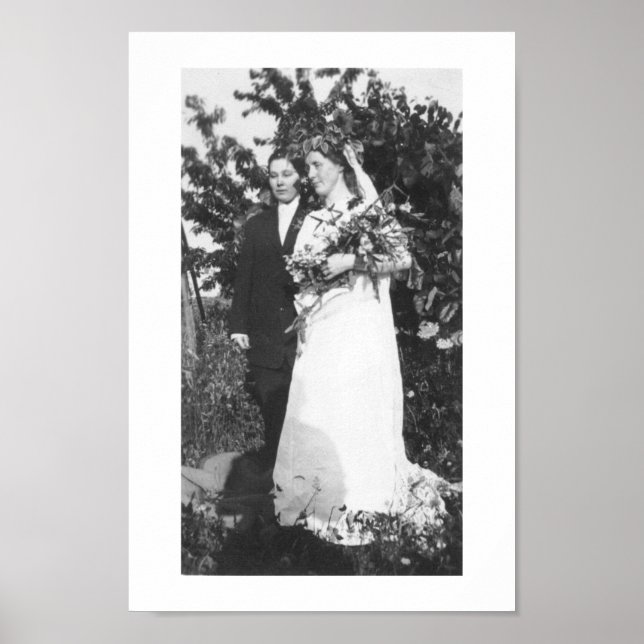 Lesbische Hochzeit Circa 1920 Poster (Vorne)