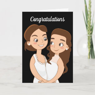 Lesbische Hochzeit Glückwünsche Frauen in Liebe Karte