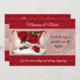 Lesbische Hochzeit Zivile Gewerkschaft mit Rote Ro Einladung