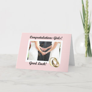Lesbische Hochzeitkarte Karte
