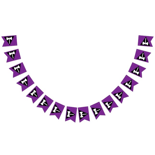 Lesbische Labrys-Prix-Flagge Wimpelkette (Alle)