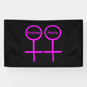 Lesbische Liebhaber Personalisierter Banner