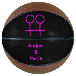 Lesbische Liebhaber Personalisierter Basketballs