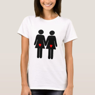 Lesbische Liebhaber T-Shirt