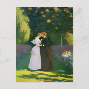 Lesbische Liebhaber von Monet Postkarte