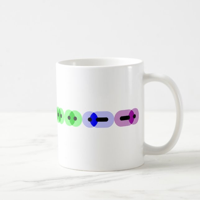 Lesbische Morsealphabet-Bar-Tasse Tasse (Rechts)