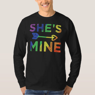 Lesbische Paare, die ich zum LGBT-Stolz führe T-Shirt