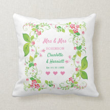 Lesbische personalisierte Hochzeit mit Vintage-Blu