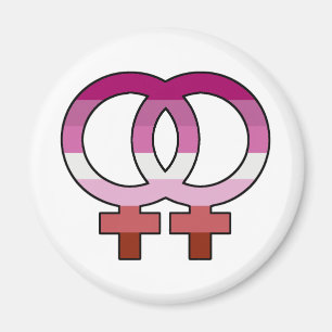 Lesbische Pride Flag Venus Symbol Magnet