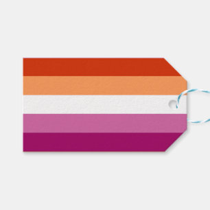 Lesbische Pride-Flagge (5 Streifen) Geschenkanhänger
